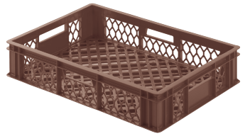 Bread crate H130, perforated sides/bottom