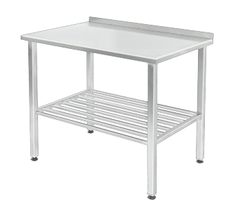 Work table made of stainless steel