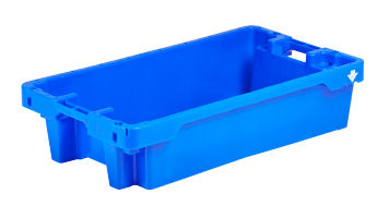 Fish-​Box 20 kg/35 l, nest-​ and stackable -​ with perforated bottom