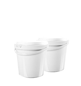 round bucket 1 l, with lid