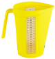 Messbecher, 2 Liter, gelb
