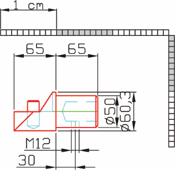 Meat rail end plug of galvanized steel