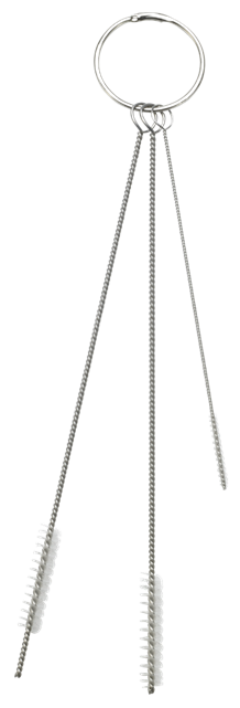 Reinigungsset mit 3 Bürsten, Ø2, Ø5, Ø6 mm -​ weich