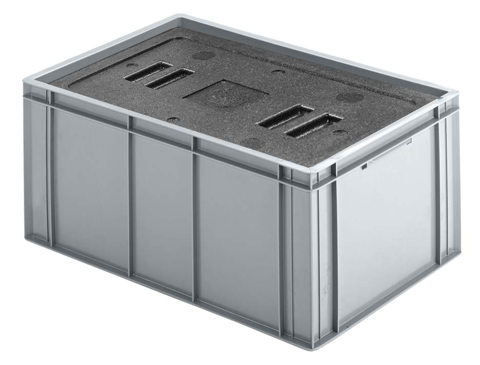 EPPinsulated box 25 l, in totally closed box 600 x 400 x 273 mm, with