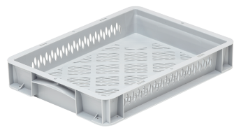Eurobehälter basicline 400 x 300 x 70 mm, perforiert