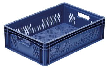 Containers for cooked sausage, perforated sides/bottom