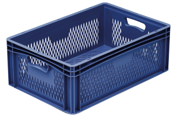 Containers for cooked sausage, perforated sides/bottom