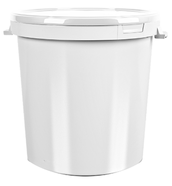 round bucket 30 l, with lid