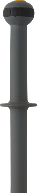 Aluminium Top-​adjustable Handle with click fit, 1235 -​ 1770 mm, Ø29 mm