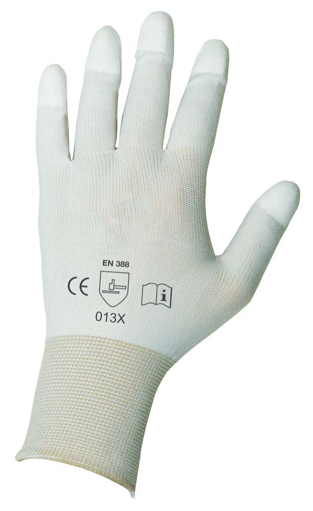Arbeitshandschuhe Nylon/Polyurethan – Größe 10, Grau, PU-beschichtet, Elastisch, Für Präzise Arbeiten