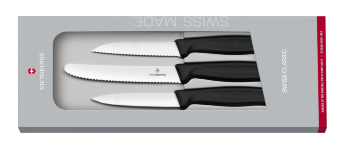 Swiss Classic Trodijelan komplet noževa za povrće sa poklonskom ambalažom