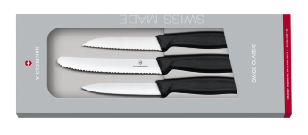 Swiss Classic Gemüsemesser-​Set, 3-​Teilig, Geschenksverpackung