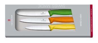 Swiss Classic Paring Knife Set, multicoloures, 3 Pieces