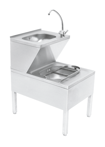 Hand wash basin and skin unit