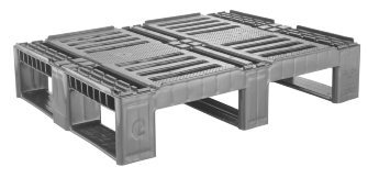 CR2 Plastic Pallet, 3 runners