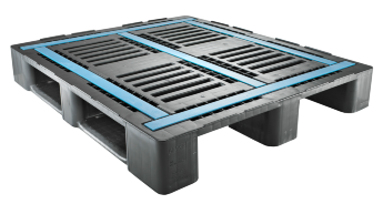 CR3 ECO Heavy Duty Plastic Pallet, 3  Runners