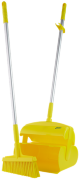 Kehrschaufelset geschlossen mit Besen, 370 mm, Gelb