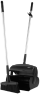 Kehrschaufelset geschlossen mit Besen, 370 mm, Schwarz