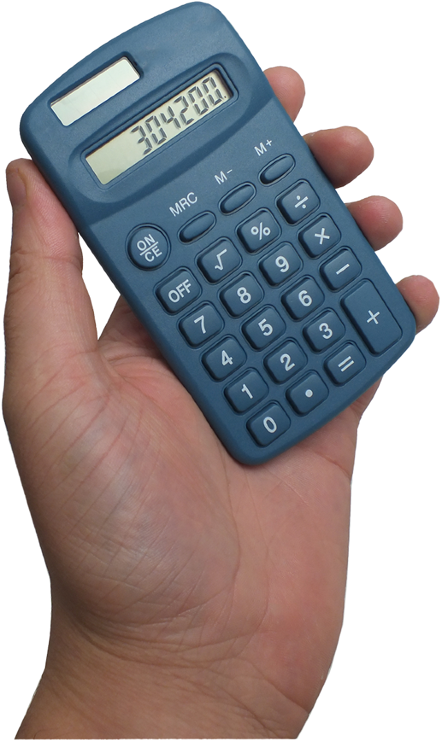 Metalno i rendgen prepoznatljiv kalkulator