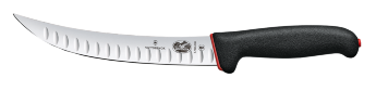 Fibrox Dual Grip, butcher knife 20 cm, curved, narrow, scalloped edge