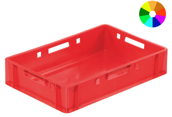 Plastic meat crate E1