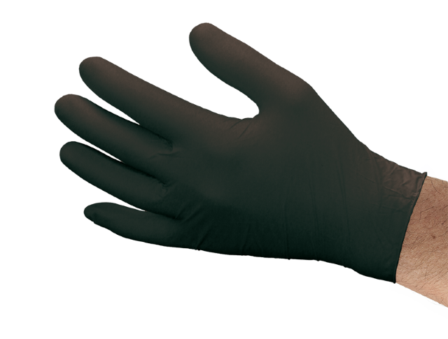Nitril-Einweghandschuhe Standard - schwarz