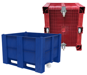 Dolav ACE Pallet box 610 l -​ 4 wheels -​ stackable