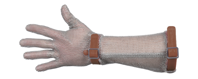 Metal mesh glove GCM, with cuff