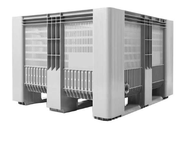 SB3 Pallet box 610 litres, 1.200 x 1.000 x 790 mm - perforated