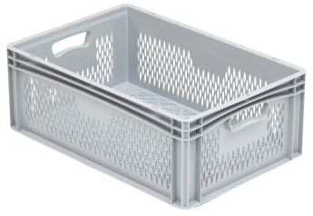 Eurobehälter basicline 600 x 400 x 220 mm, perforiert