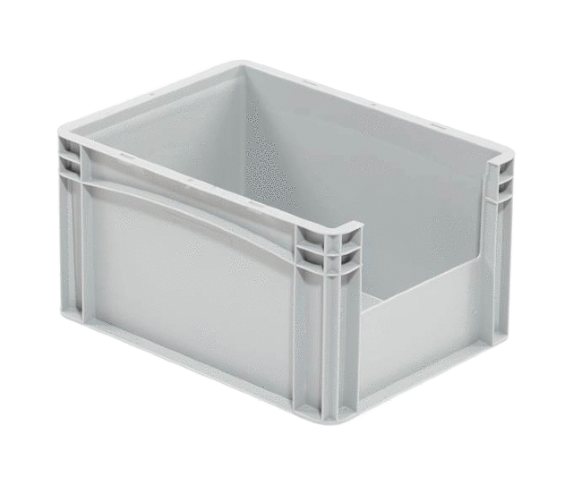 Eurobehälter basicline 400 x 300 x 220 mm, mit Entnahmeöffnung