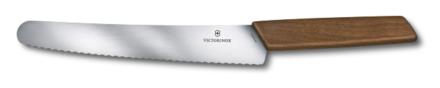 Victorinox Swiss Modern Brot- und Konditormesser, Wellenschliff, 22 cm