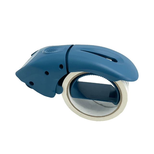 Metal detectable tape dispenser for packaging tape