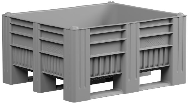 Copy of CB3 Kunststoff-Palettenbox 610 l, 1.200 x 1.000 x 740 mm
