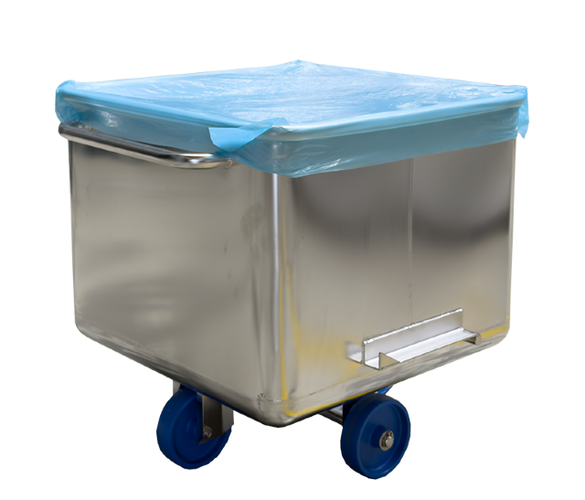 Abdeckhauben für 200 Liter Norm-Kutterwagen | versiegelte Ecken