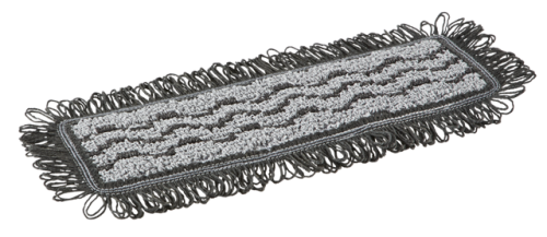VIKAN Damp 42 Dark Mikrofaser-Mopp, Klettbezug
