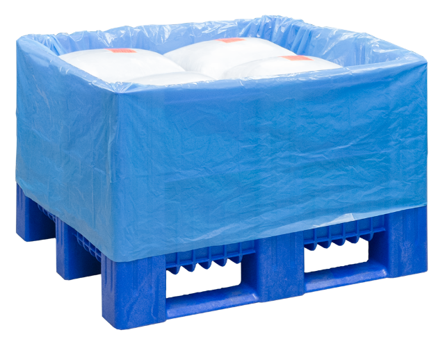 Einlagesäcke für Palettenboxen 600 Liter | Blau